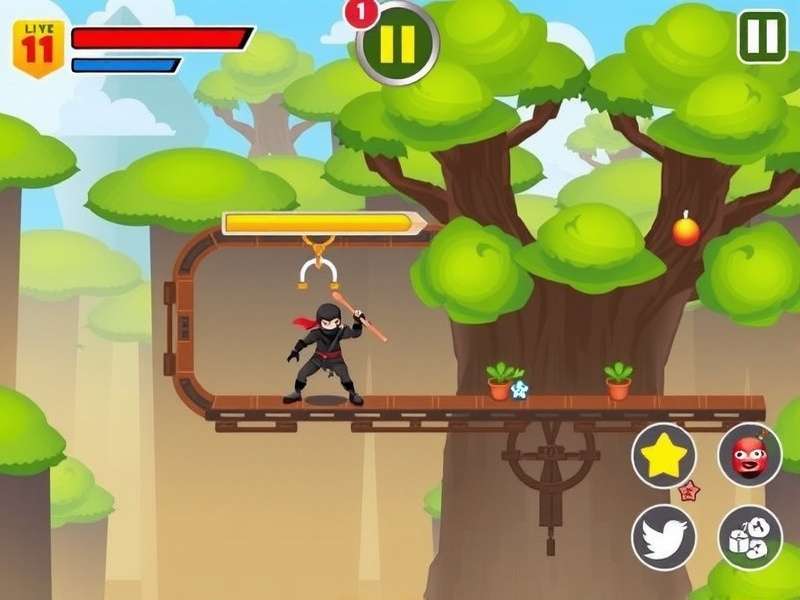 Ninja Swing Adventure Competitive Play